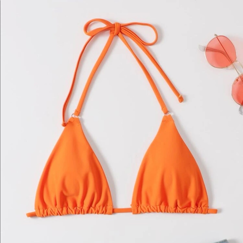 ⚠️ SOLD Halter triangle bikini top